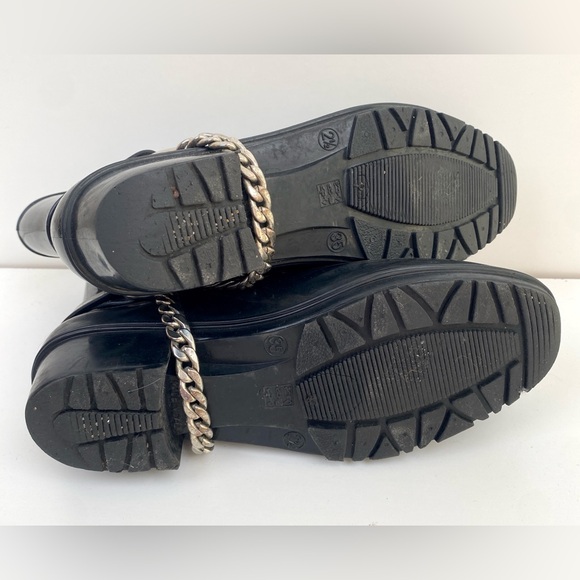 Marc Jacobs Rubber Motorcycle Rain boots Black - Picture 6 of 9